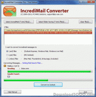 Convert IncrediMail to Thunderbird screenshot